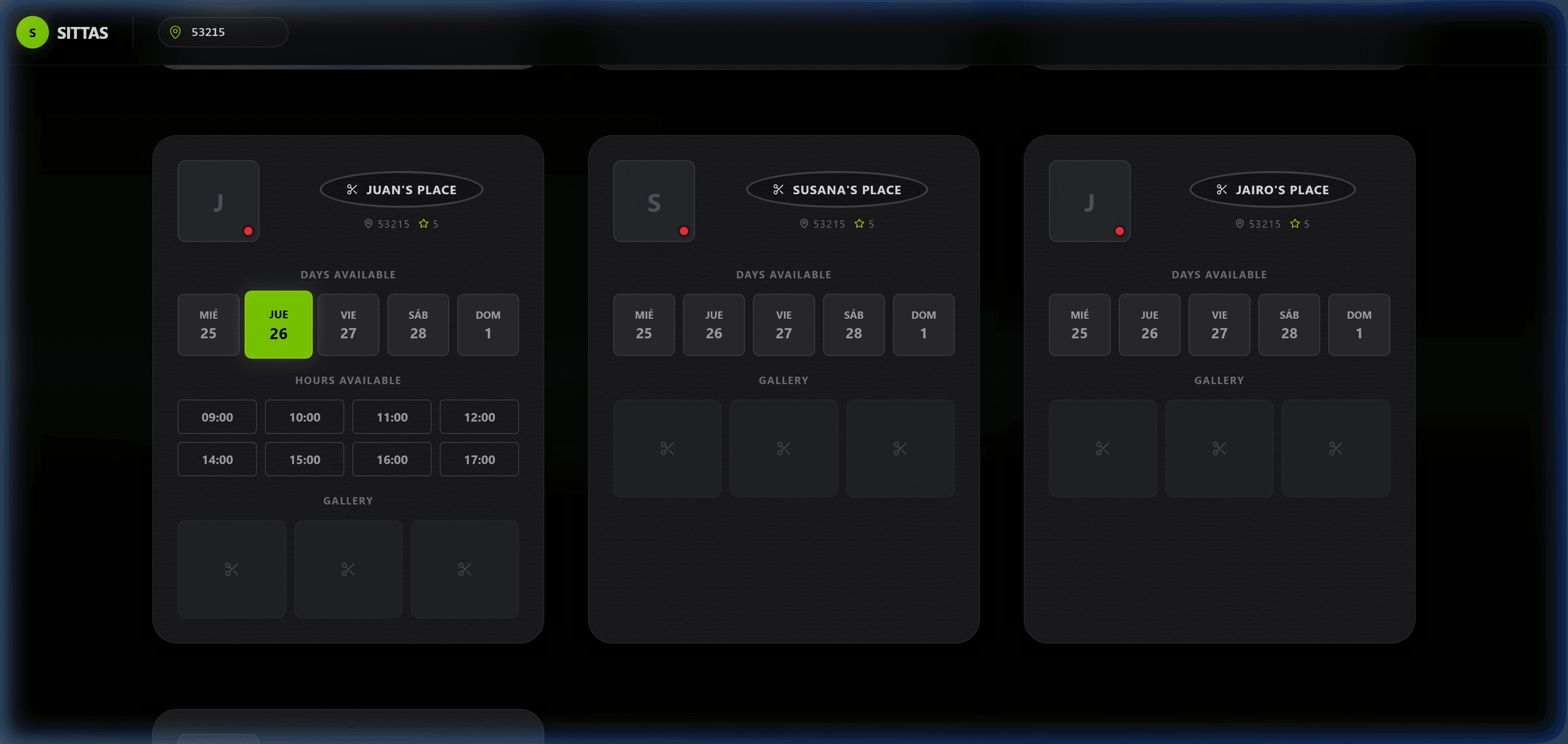Más proveedores disponibles